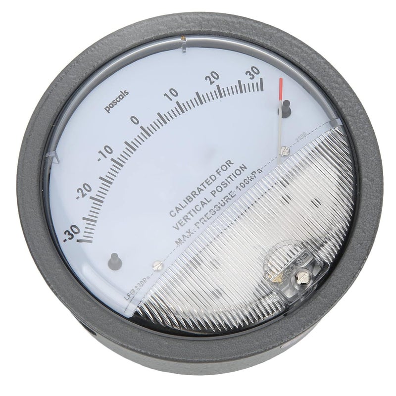 Hyuduo Differential Pressure Gauge HVAC Pointer Pressure Gauge Differential Pressure Detection Gauge Clean Room HVAC Filter Industrial Pressure Gauges - Image 4